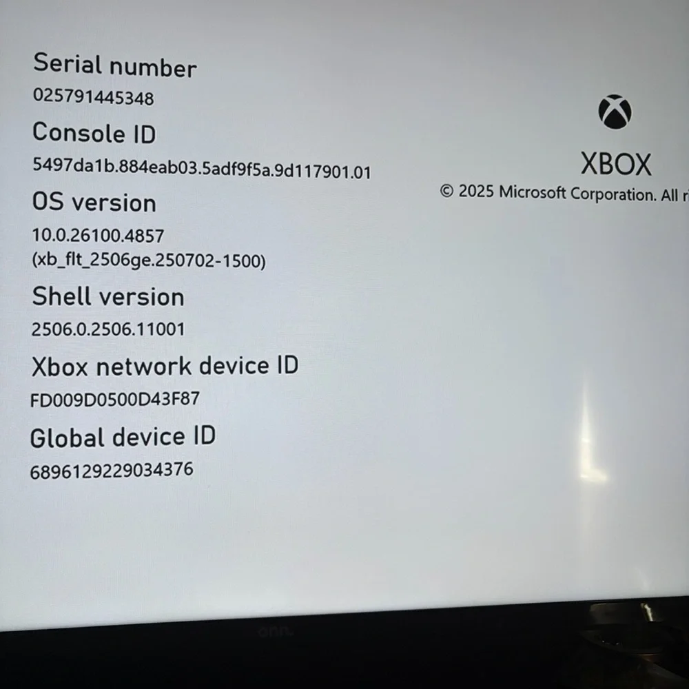 Microsoft Console in Black